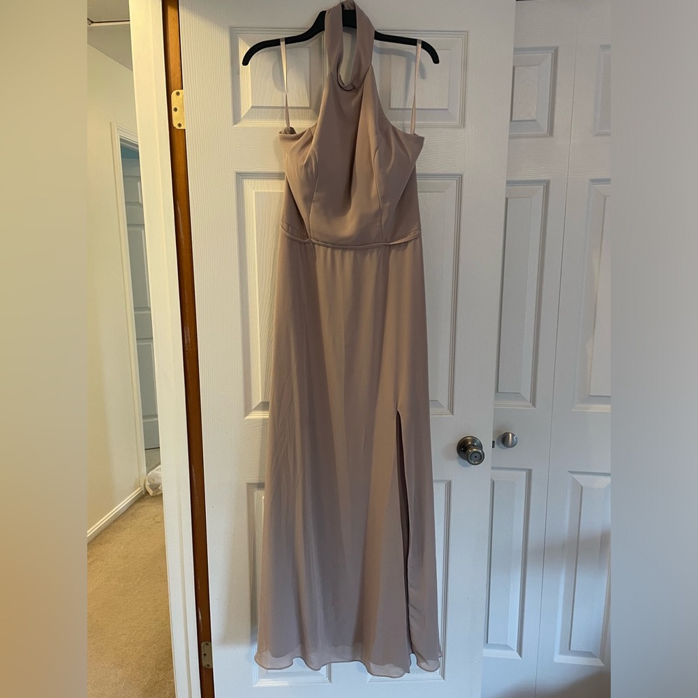 Kennedy Blue Bridesmaid Dress Color Latte Size 12